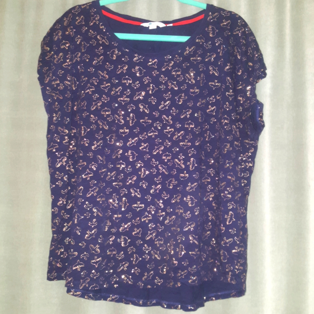 Sparkly Birdie Boden T-shirt